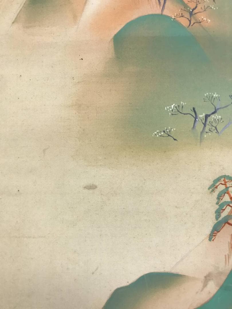 真作/佐藤大寛/山水図/掛軸/名家伝来/AE-136