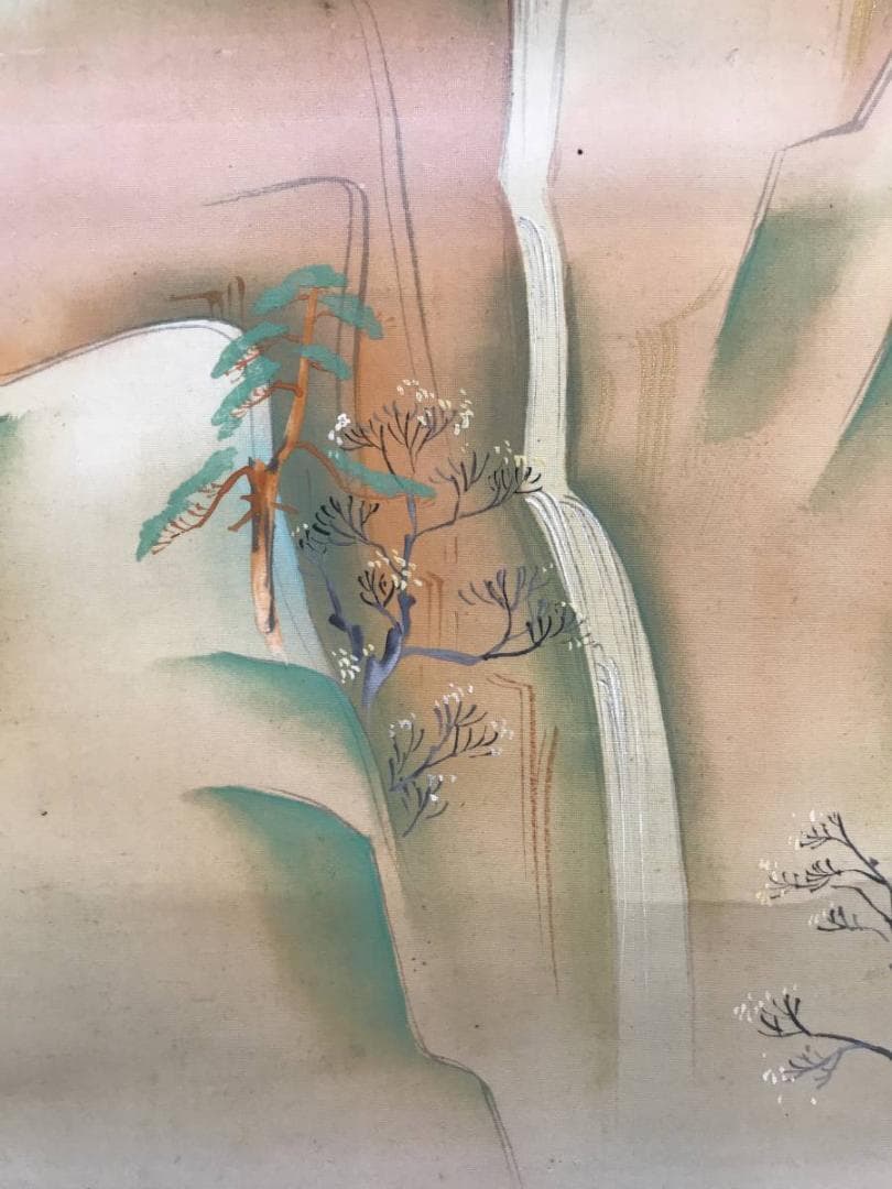 真作/佐藤大寛/山水図/掛軸/名家伝来/AE-136