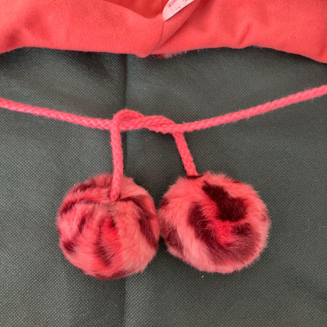 ディズニー　ミニー　ファンキャップ　ヒョウ柄　ハート型　ビジュー　ピンク　人気色