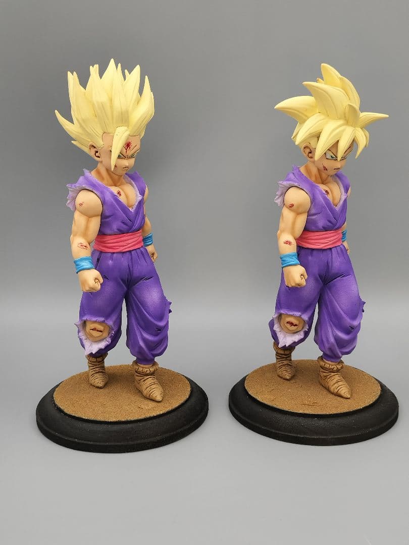 悟飯 2体セットリペイント 一品物 ★ドラゴンボール 出陣 フィギュア