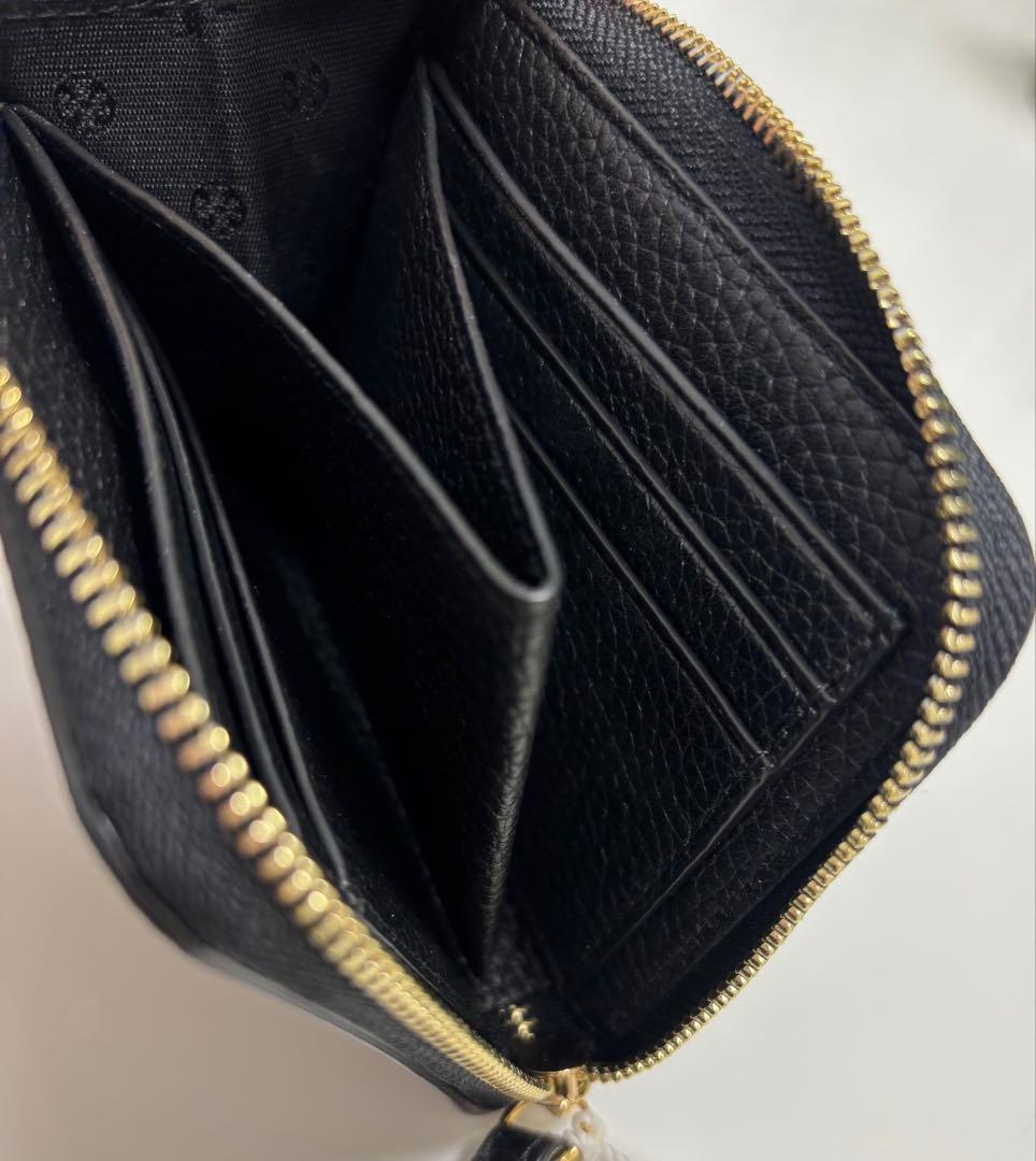 トリーバーチ　コンパクトウォレット　ブラック