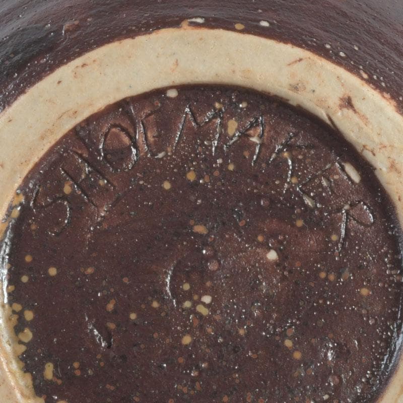 茶道具　文琳茶入　SHOEMAKER在銘　時代箱付　V　9259