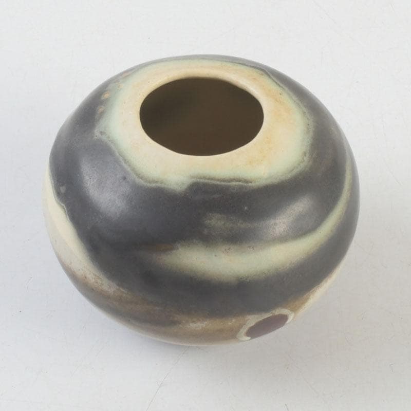 茶道具　文琳茶入　SHOEMAKER在銘　時代箱付　V　9259