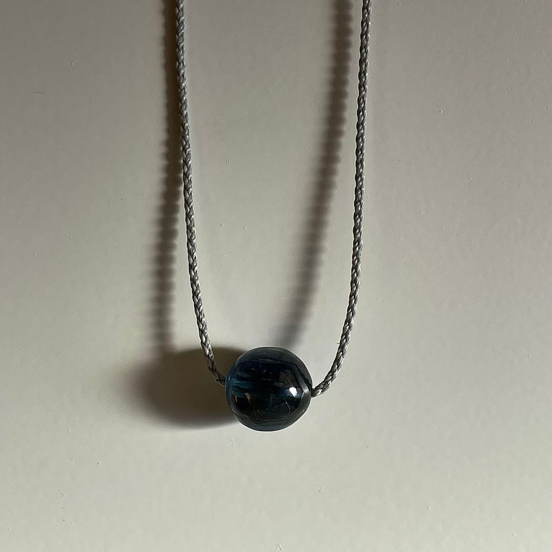 カイヤナイト ネパール産 ＊ マクラメネックレス 10