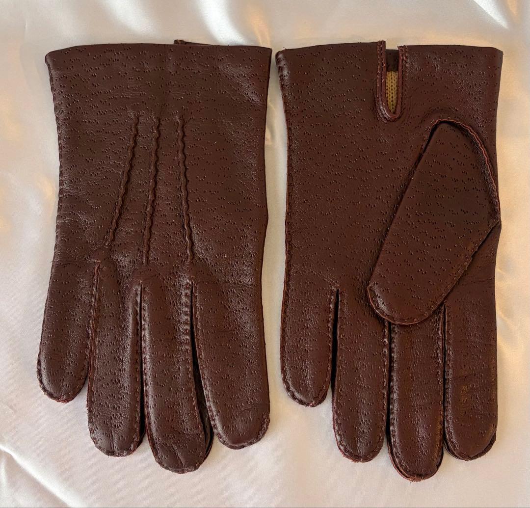 DENTS ブラウン手袋 サイズS