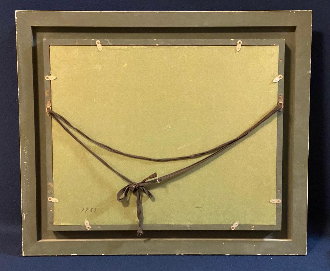 「真作」住田昭「PARIS」風景画　油彩画　額装　サイン有り　F6号