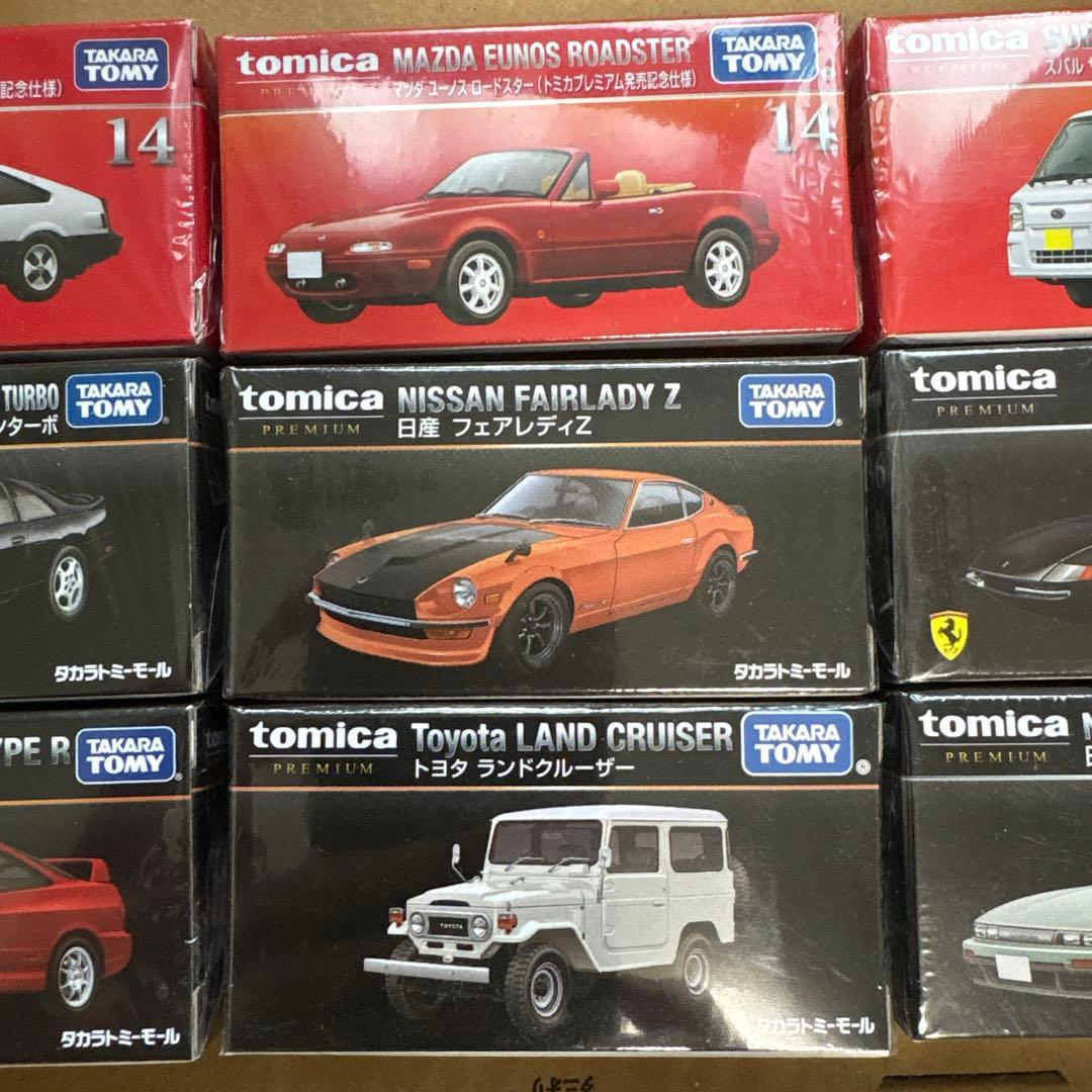 絶版トミカプレミアム　未開封9台セット　発売記念仕様、タカラトミーモール限定など
