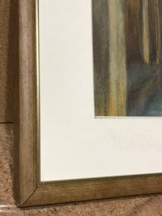 絵画★原画★１点物の作品★本物★額装★インテリア★パステル画★水彩画★風景画
