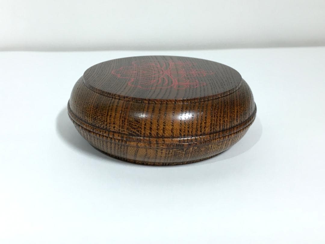 新品無傷完品 川端近左 作 太閤桐絵欅拭漆香合 共箱 茶道具 真作保証品