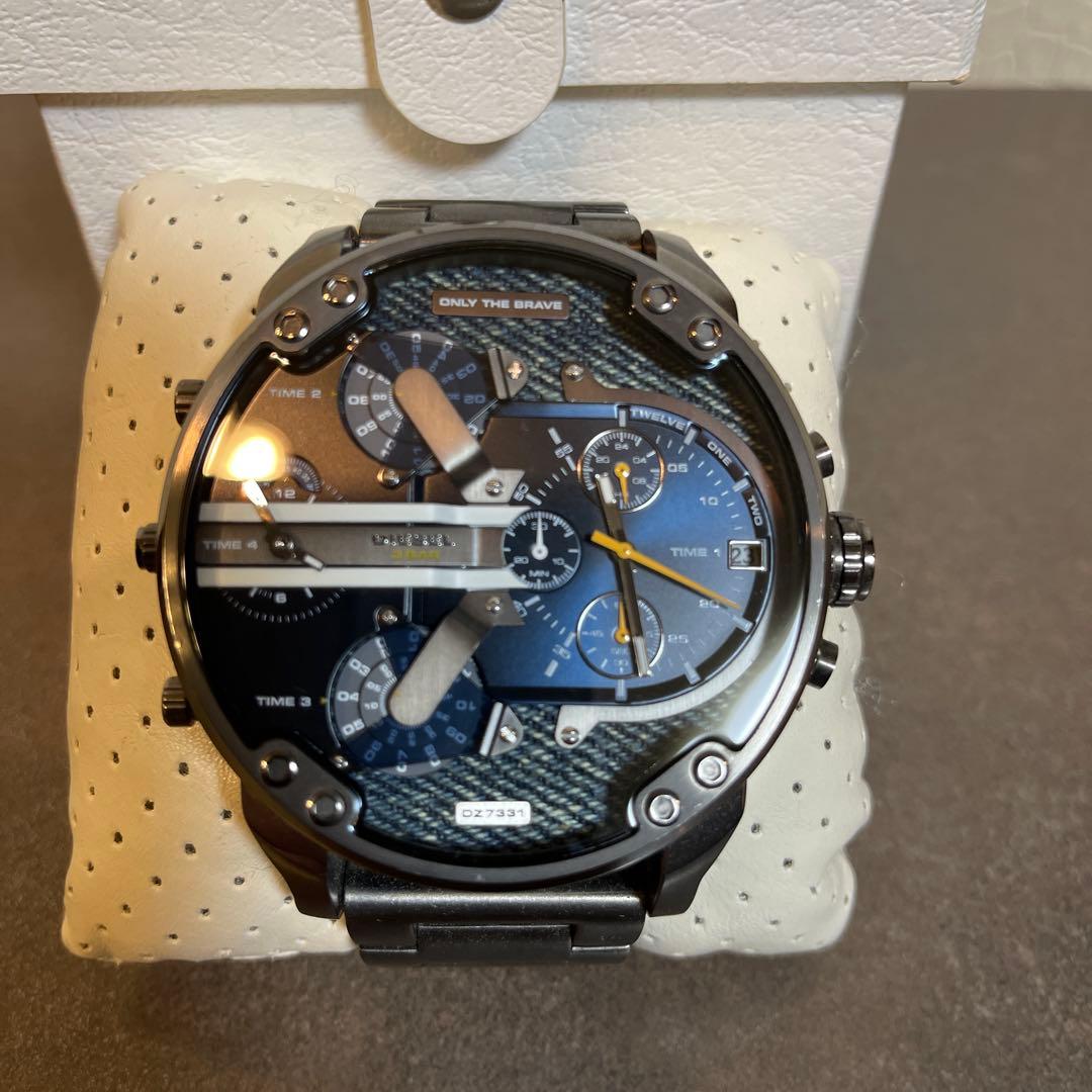 DIESEL DZ7331 腕時計 ネイビー/ブラック