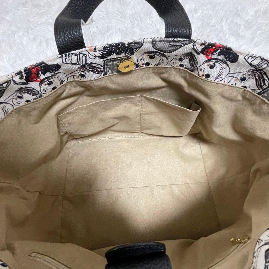 IANNEエクランフェイスハンドバッグ　2way