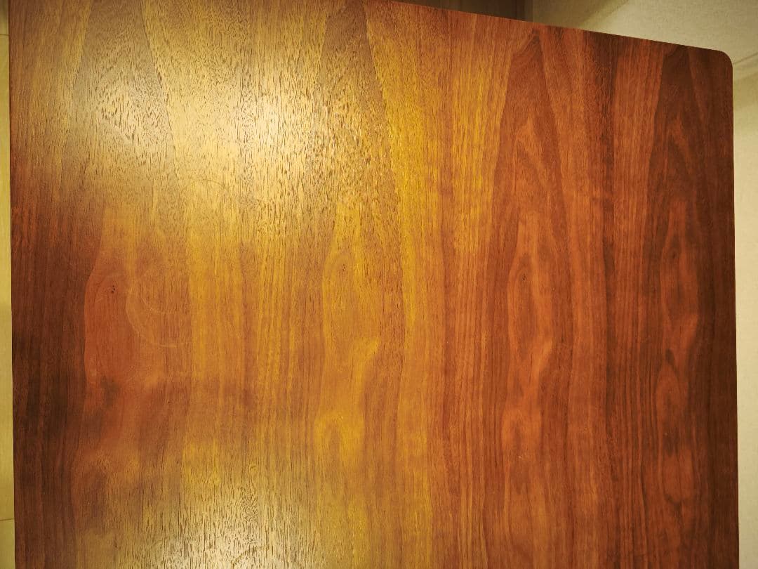 ダイニングテーブル 下段棚付き2段階　天板高調節可能