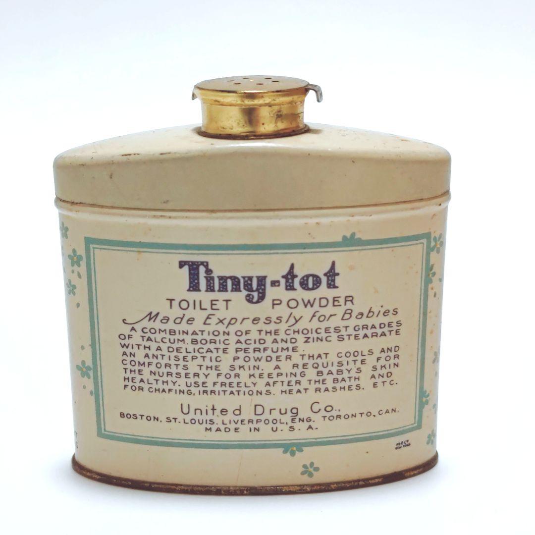 レア ビンテージ パウダー缶 Tiny-tot ベビー