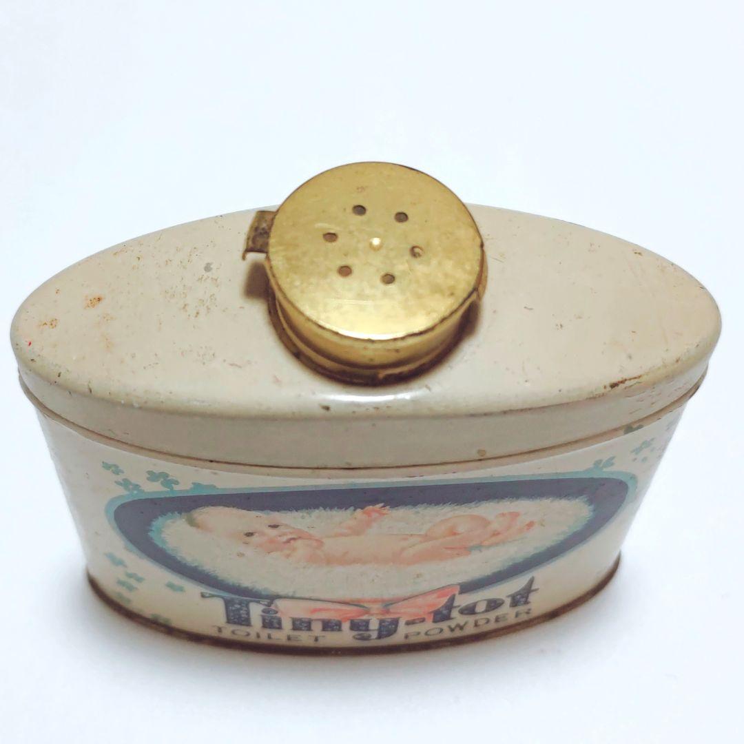 レア ビンテージ パウダー缶 Tiny-tot ベビー