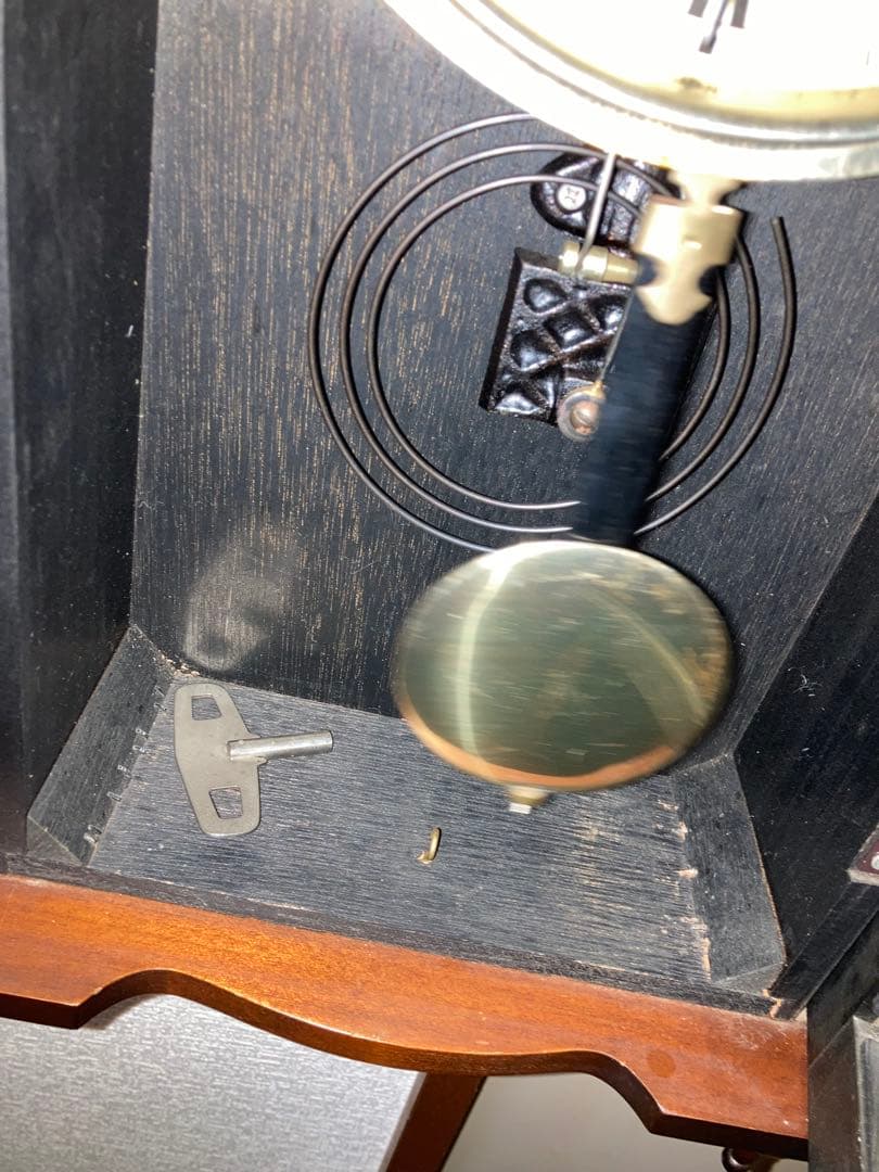 Dimple ドイツ製31 DAY アンティーク柱時計 稼働中