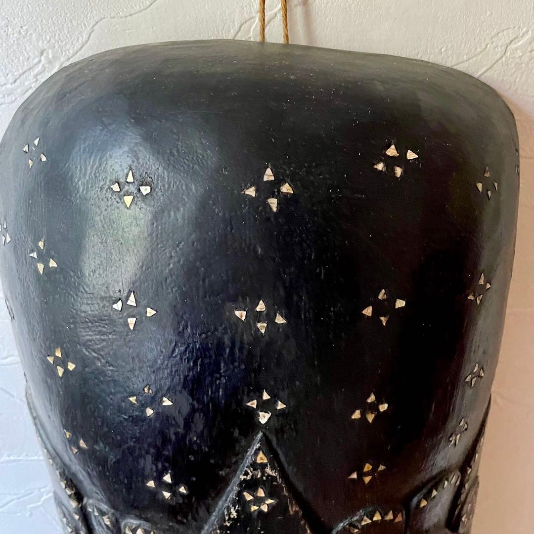 インテリアにインドネシア バリ島 細長いお面 約75cm エスニック