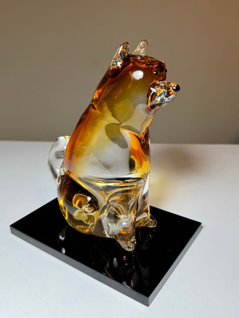 津軽びいどろ　2018年 干支「戌（犬）」置物