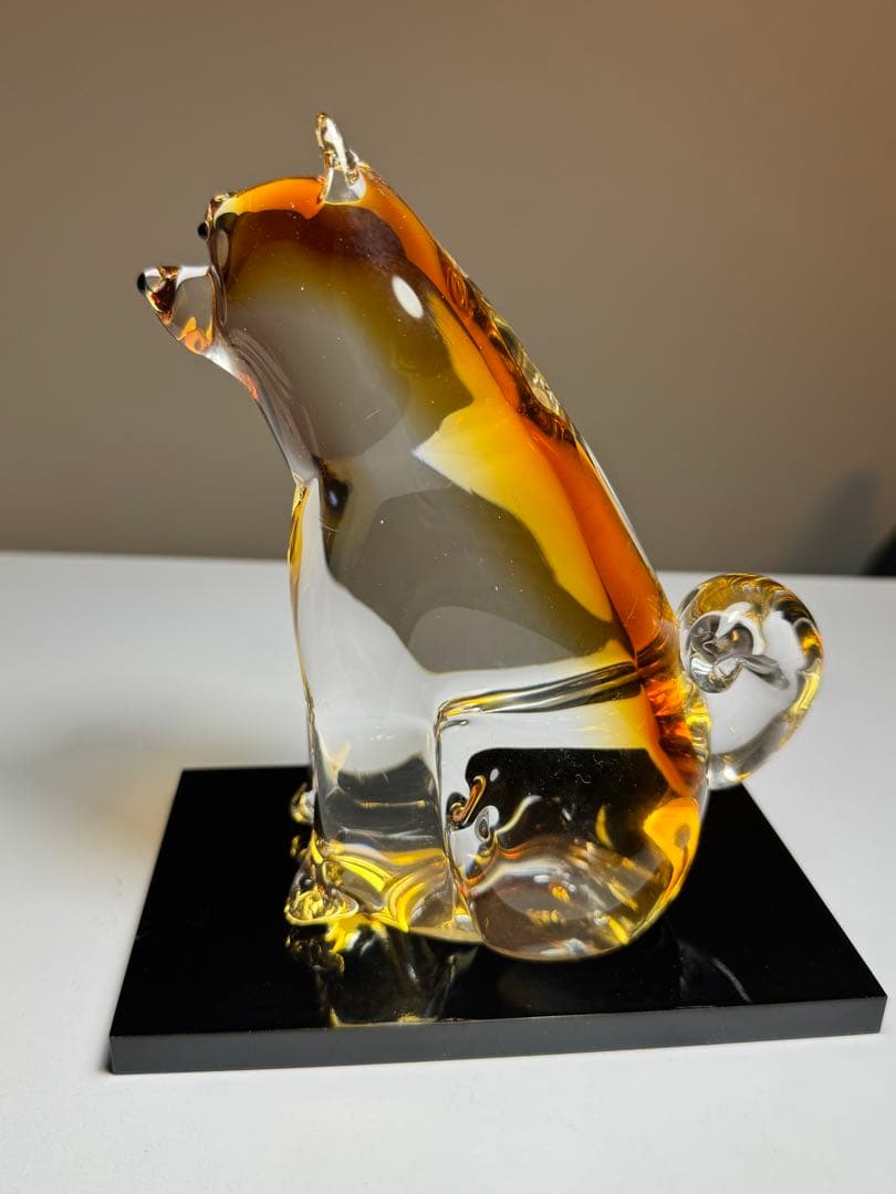 津軽びいどろ　2018年 干支「戌（犬）」置物