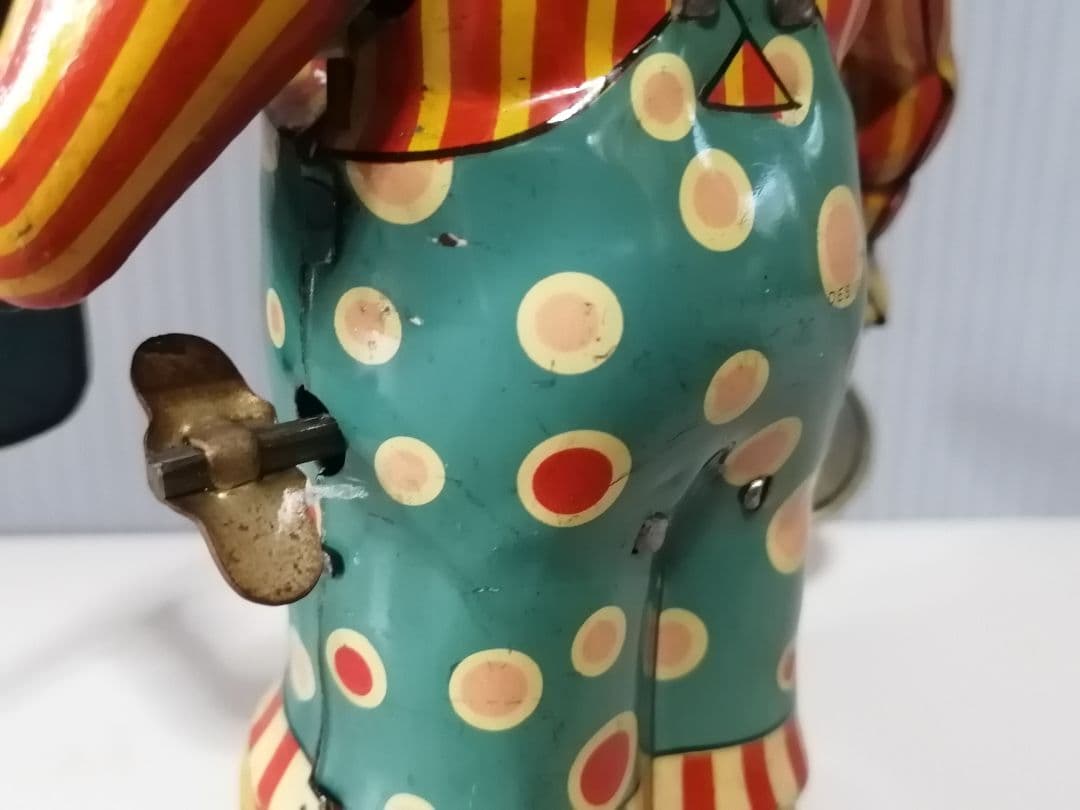 サーカスボーイ　ブリキ　ゼンマイ　日本製　日光玩具工業