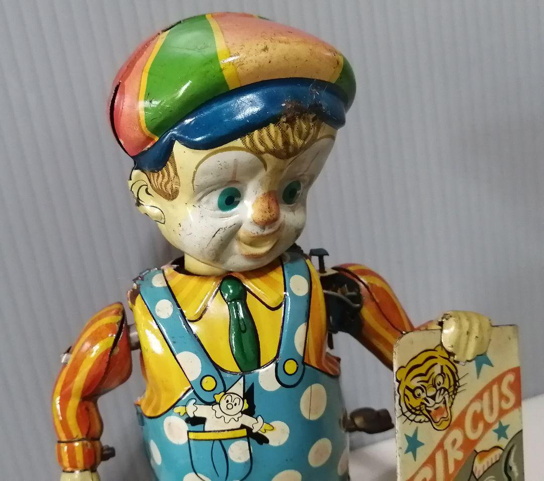 サーカスボーイ　ブリキ　ゼンマイ　日本製　日光玩具工業