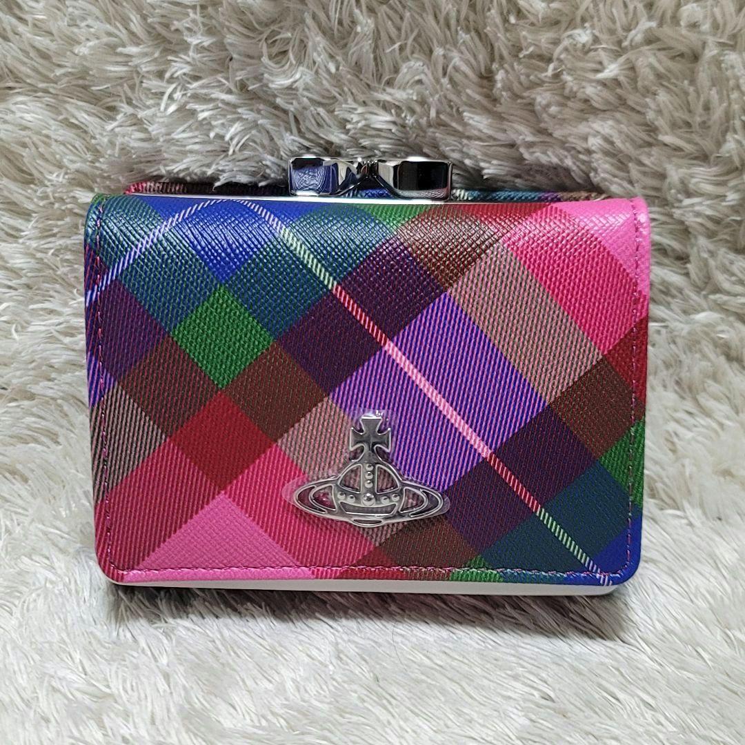 未使用✨Vivienne Westwood 三つ折り財布 タータンチェック 箱付