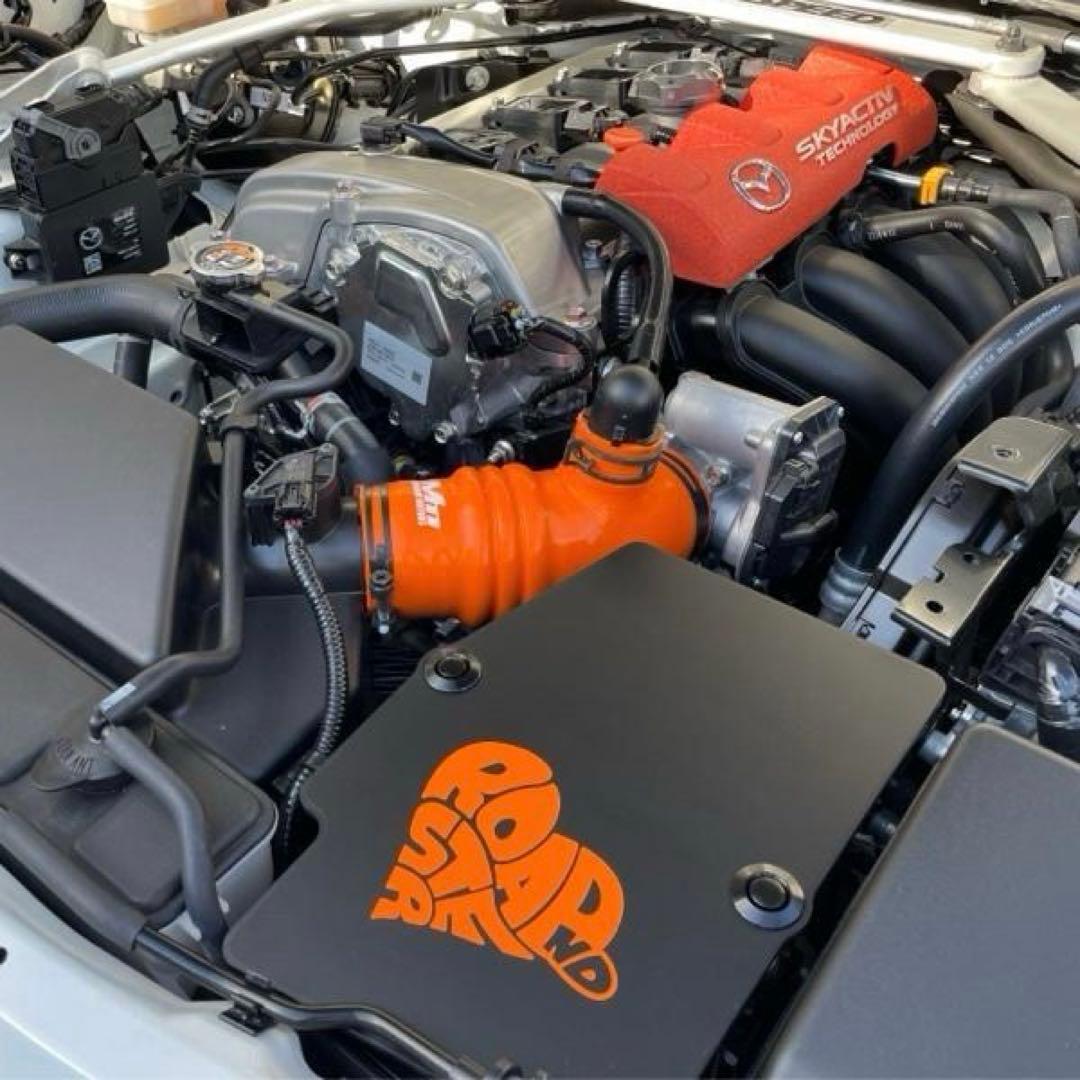 NDロードスター　エンジンルームオレンジ色４点セット ＋ オイルフィラーキャップ