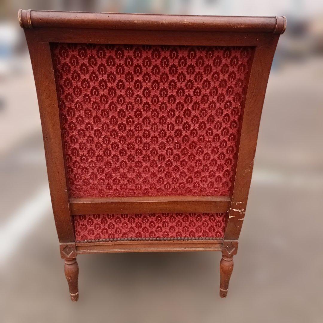 4701)ジャン・ロシェ　1人掛け　１Pソファー　フランスヴィンテージ