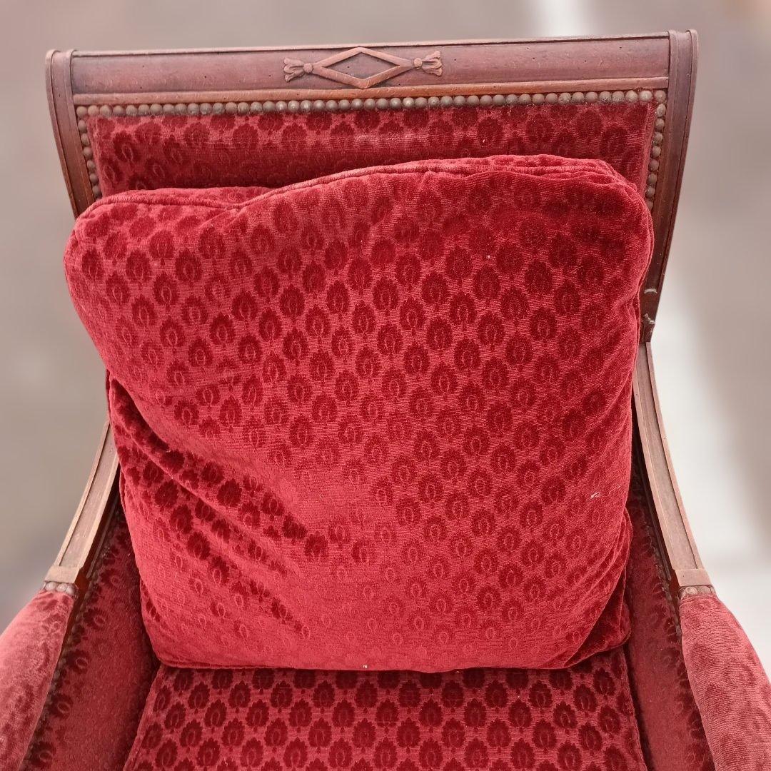 4701)ジャン・ロシェ　1人掛け　１Pソファー　フランスヴィンテージ