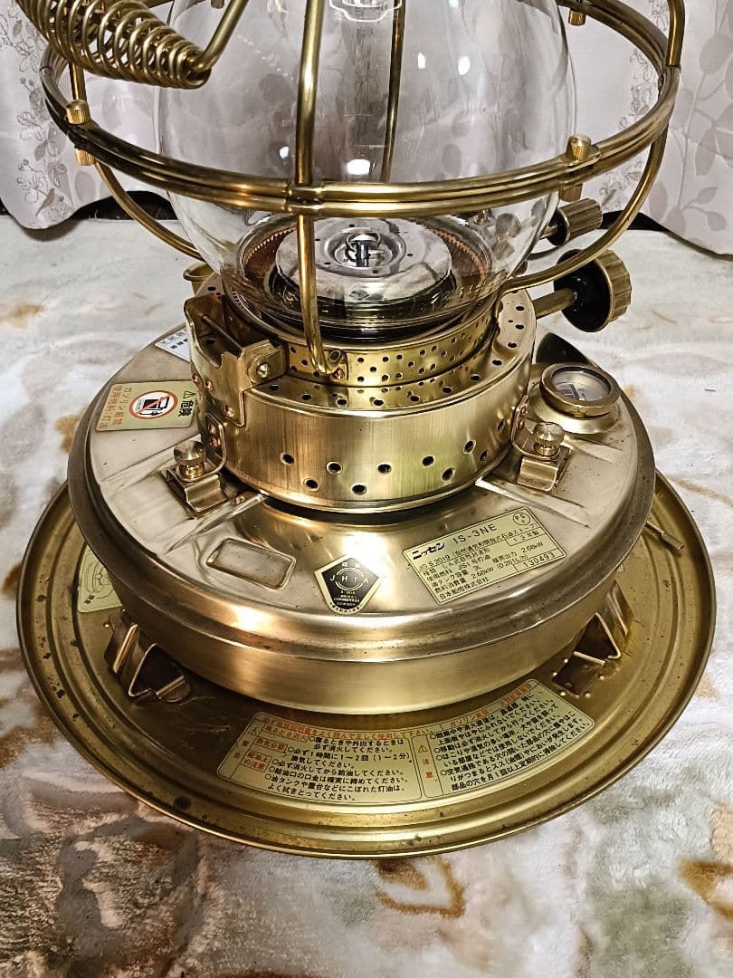 【美品】ニッセン石油ストーブ ゴールドフレーム IS-3NE 復刻版