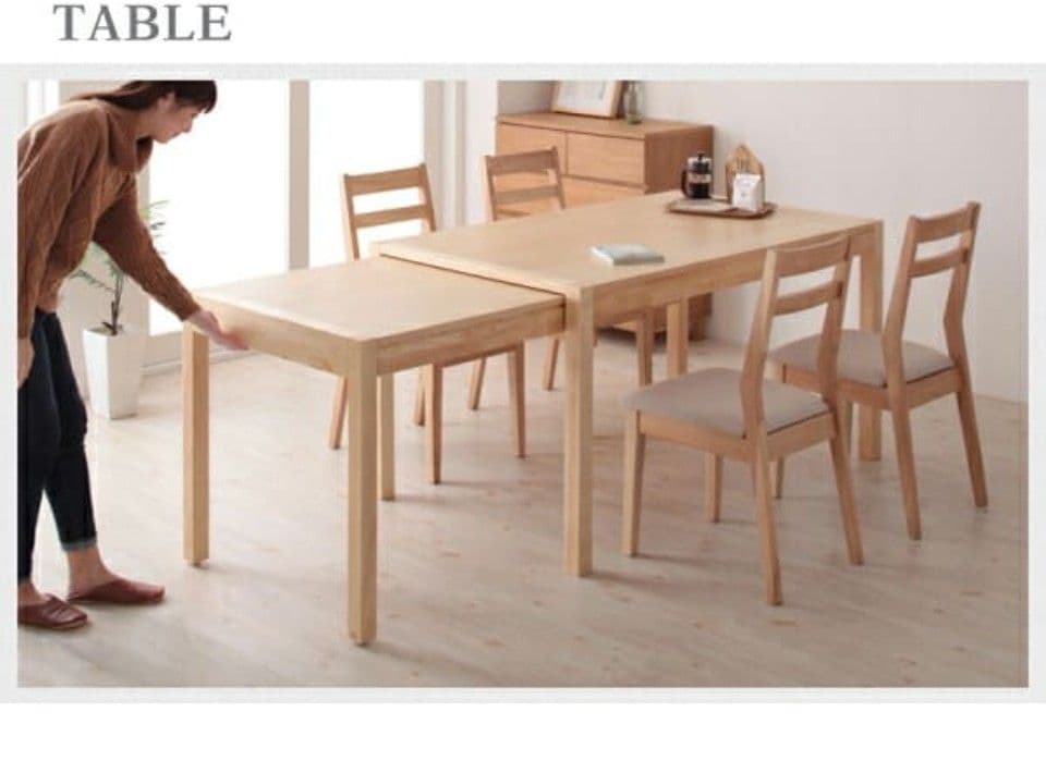 値下げ★新品　伸長式　ダイニングテーブル　スライド　伸縮（135-235cm）