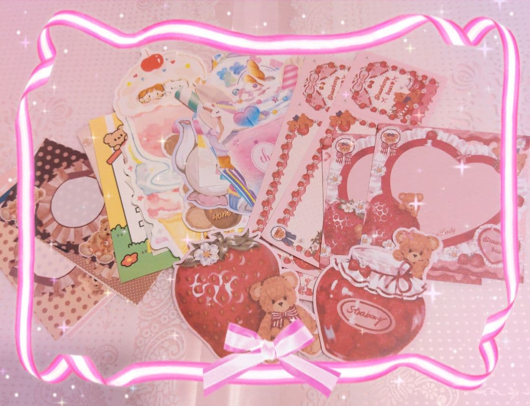 プロフ必読♡心奏mama’shop♬︎♡様ご確認用ベア＆ダイカットバラメモ658