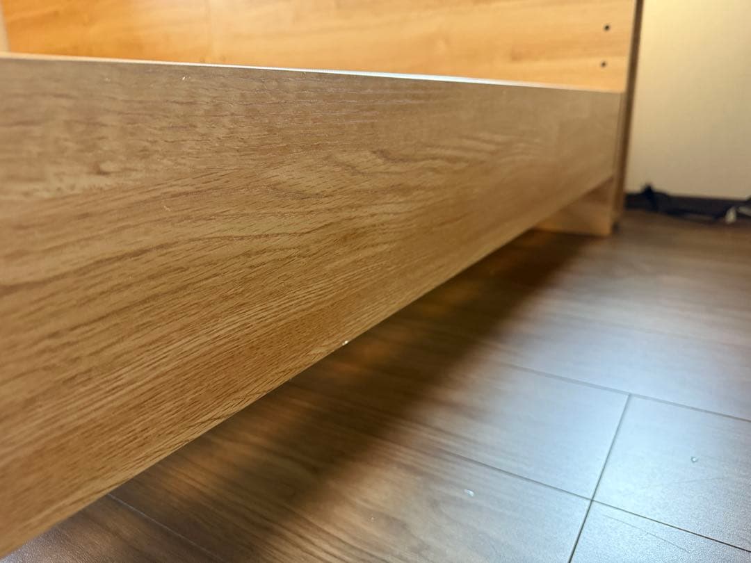 木製シングルベッドフレーム 収納付き　ニトリ