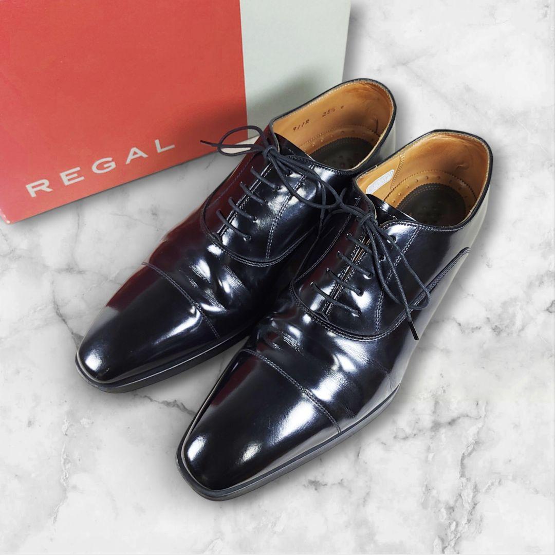 大人気の定番|リーガル|ストレートチップ|911R|黒|25.5|i1773