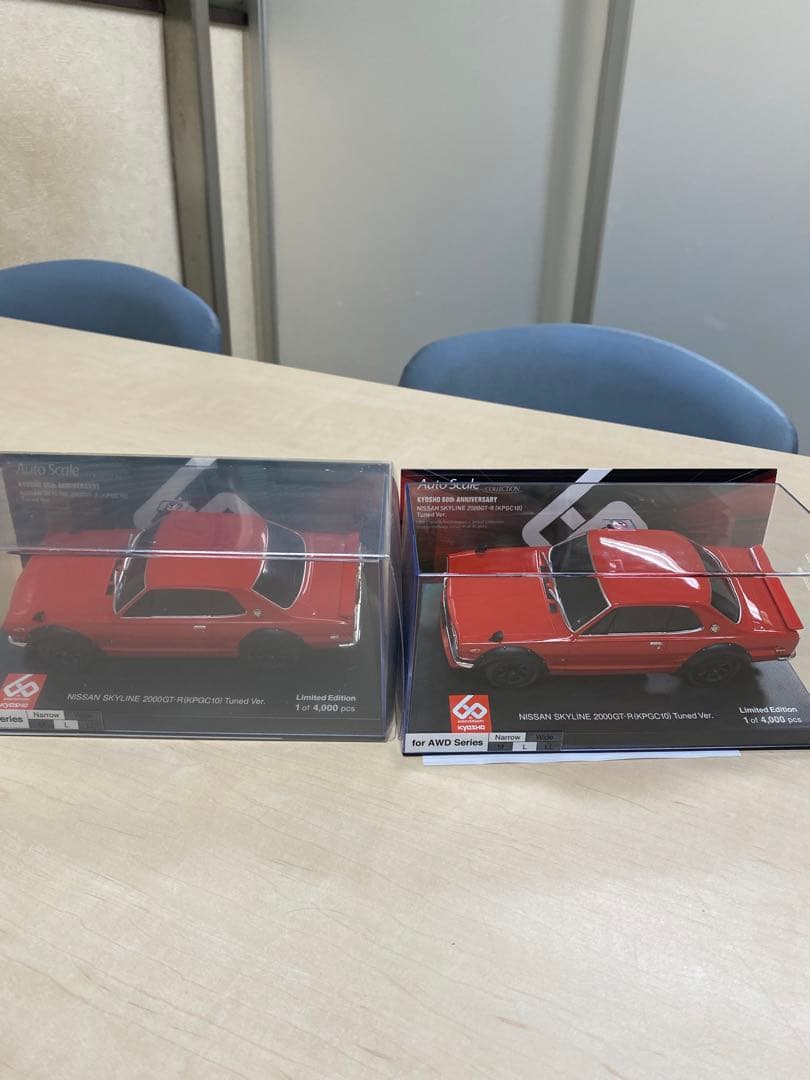 京商ミニッツ　オートスケール　ハコスカ　スカイラインGT-R 赤　限定品　2台