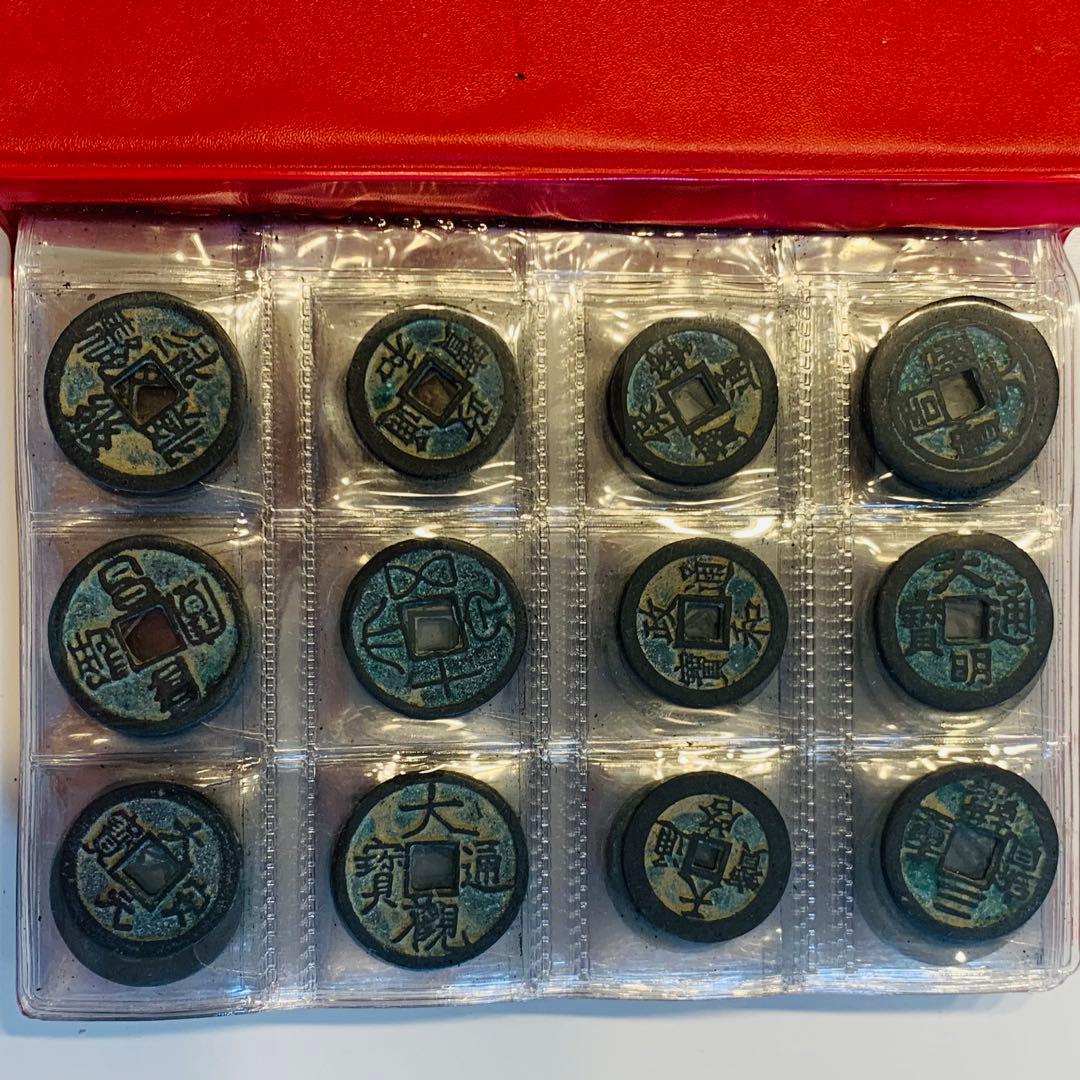 中国 古銭 穴銭 銀貨 アンティーク 硬貨  120枚セット コレクション