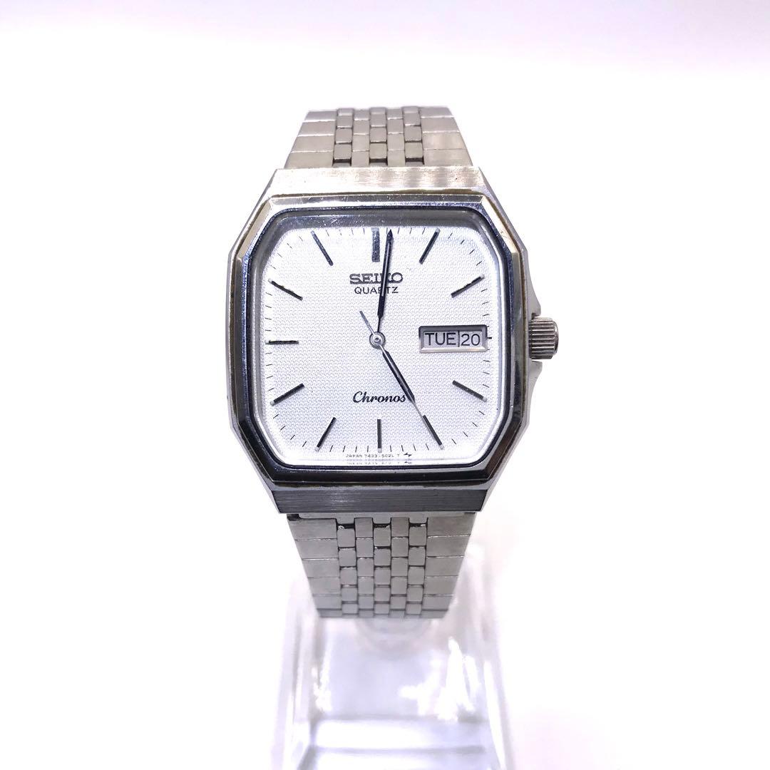 SEIKO セイコー　クロノス　オクタゴンケース　腕時計　クォーツ　メンズ　稼働