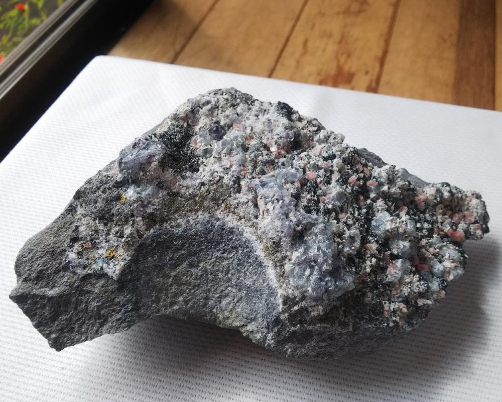 435 約1.5kg ロードクロサイト＆フローライト アパタイト スイートホーム