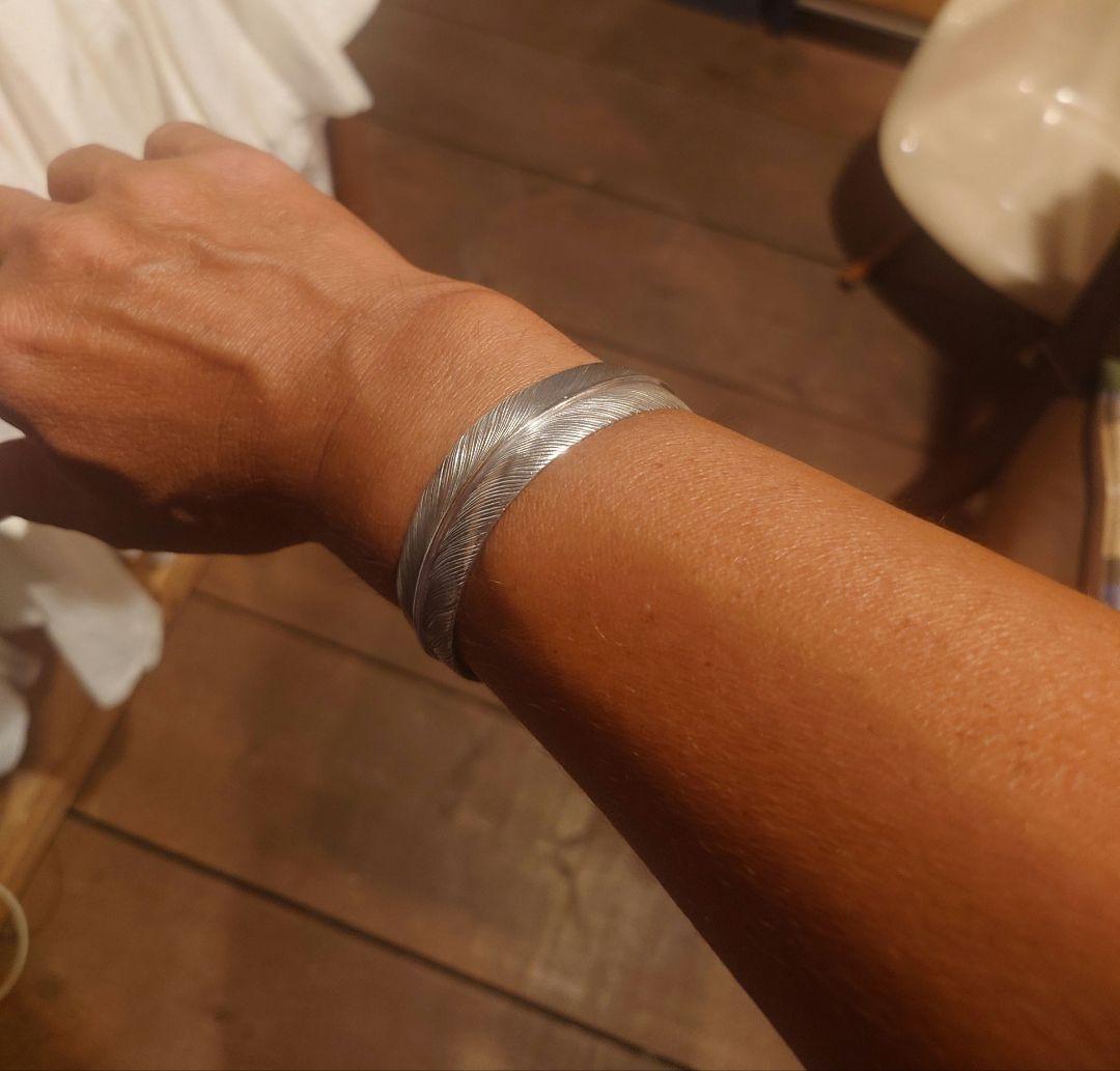 HARIM×TMTフェザーバングル SILVER925　ネイティブ