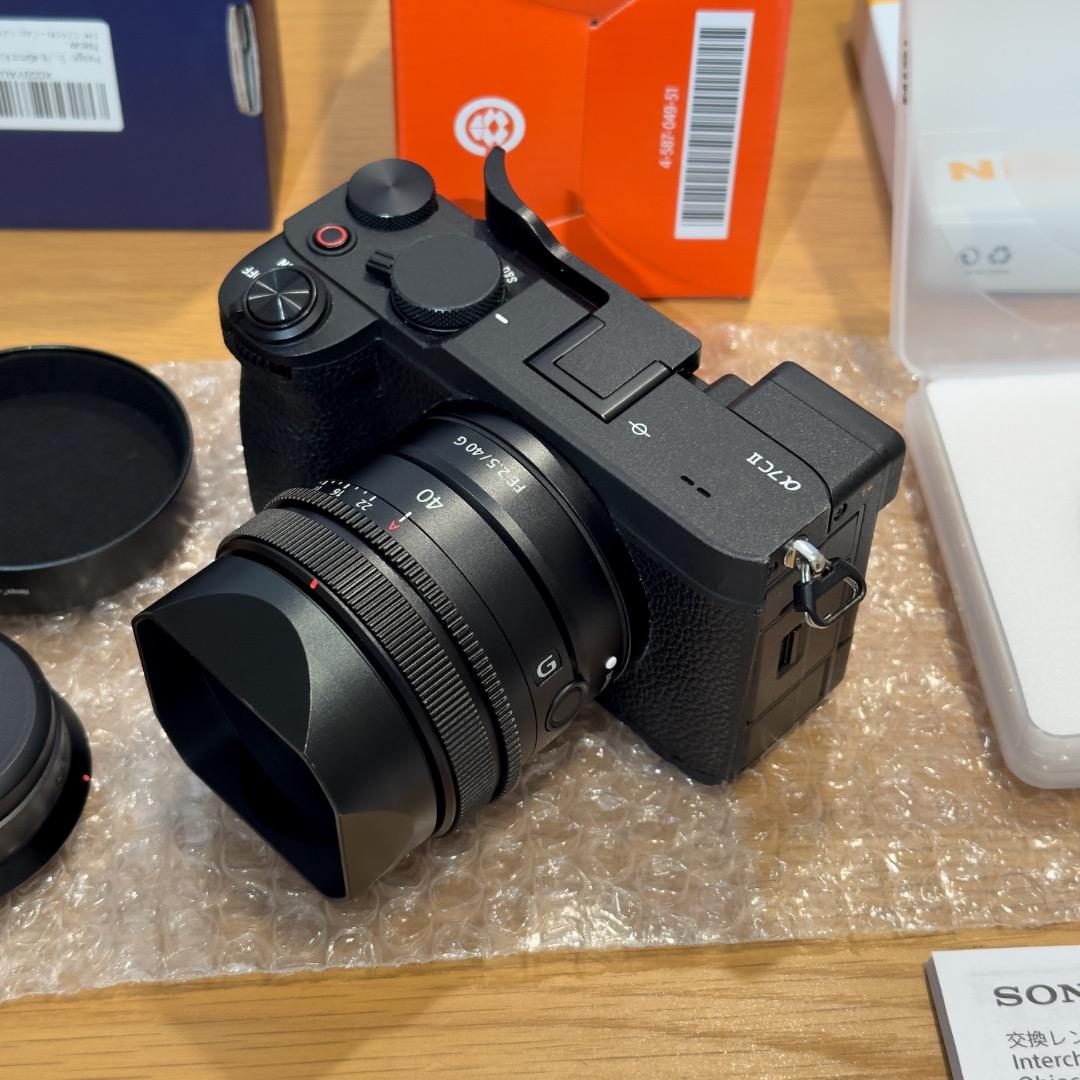 【美品】SONY FE 40mm F2.5 Gレンズフード ブラックミストセット