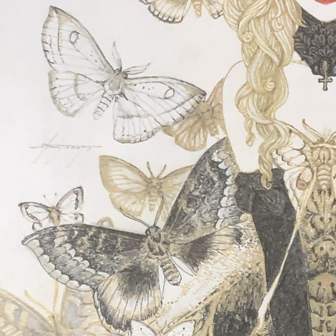 絵画 Moth Girl #004