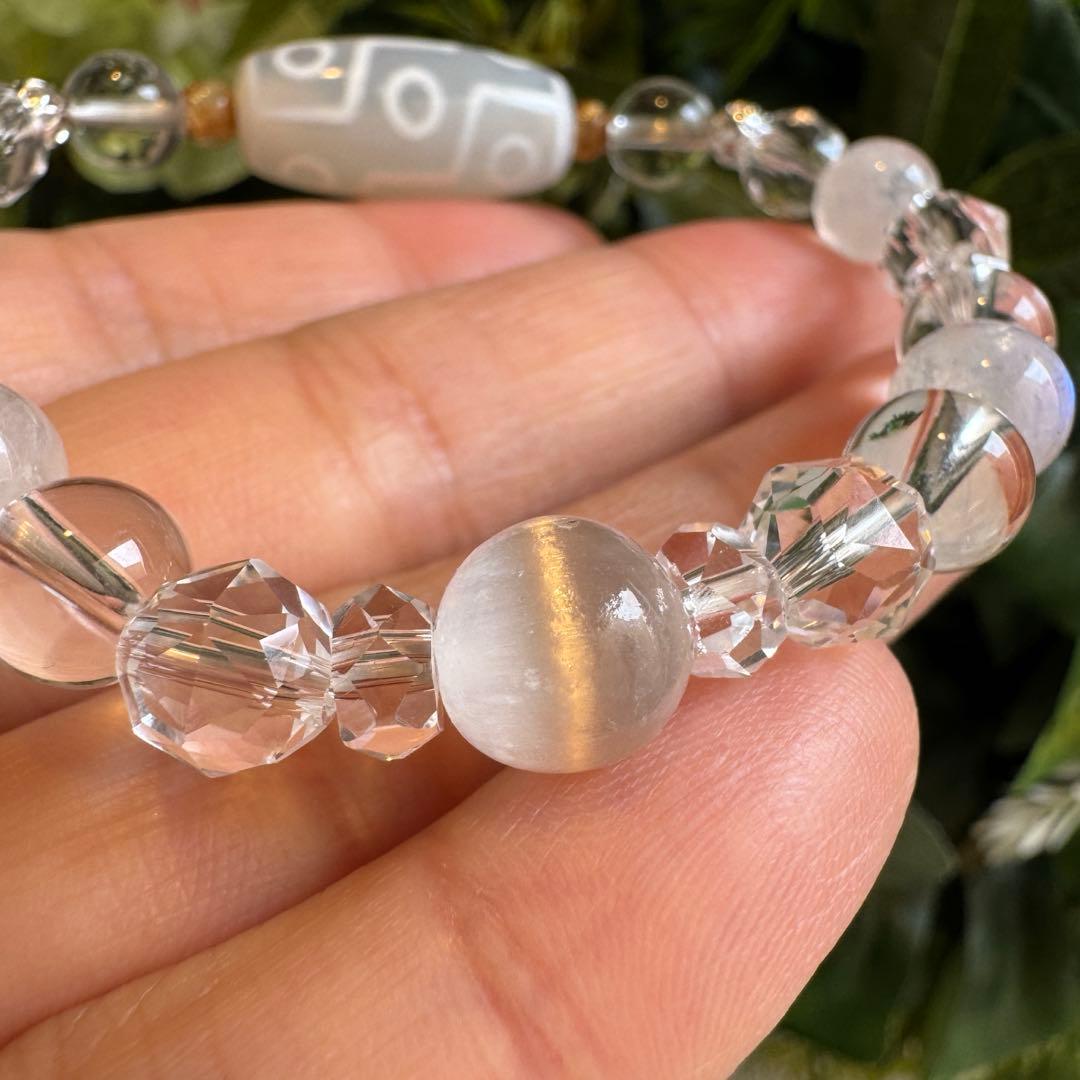 九眼天珠　デザインブレスレット