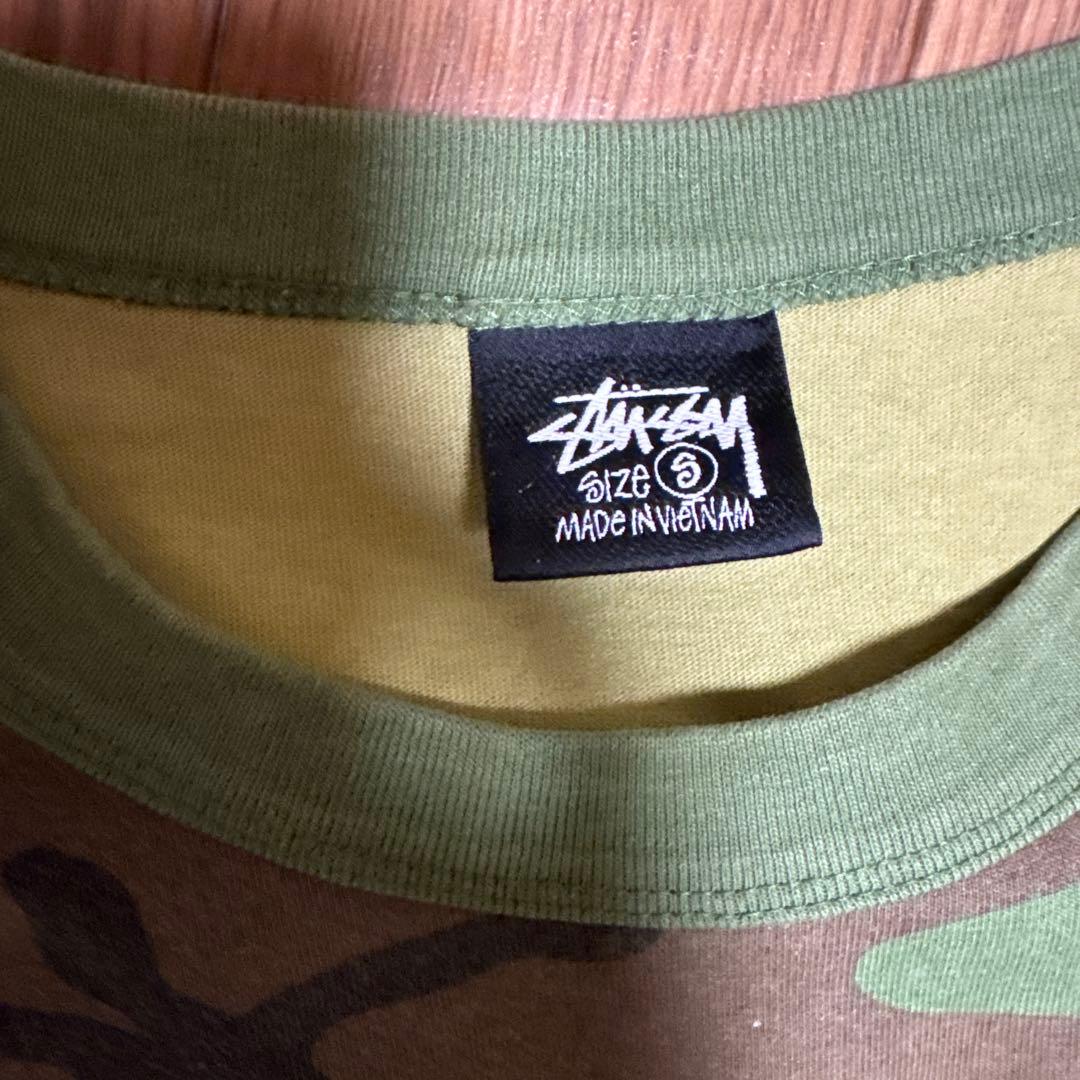 チ*チ様 STUSSY SPORT SCRIPT TEE SIZE-S 迷彩 カ