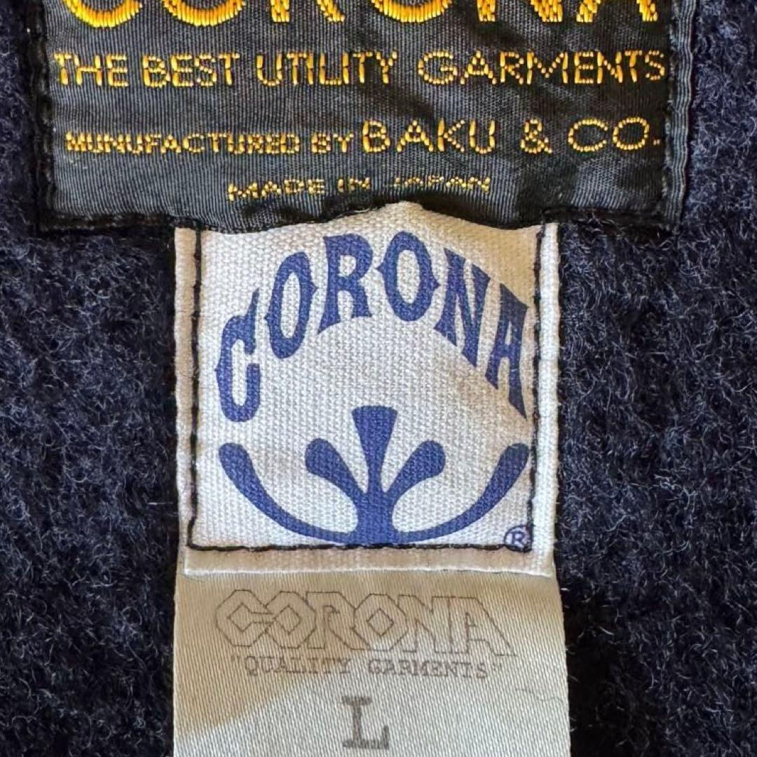 コロナ　4つボタンビーチクロスジャケット　日本製　Lサイズ