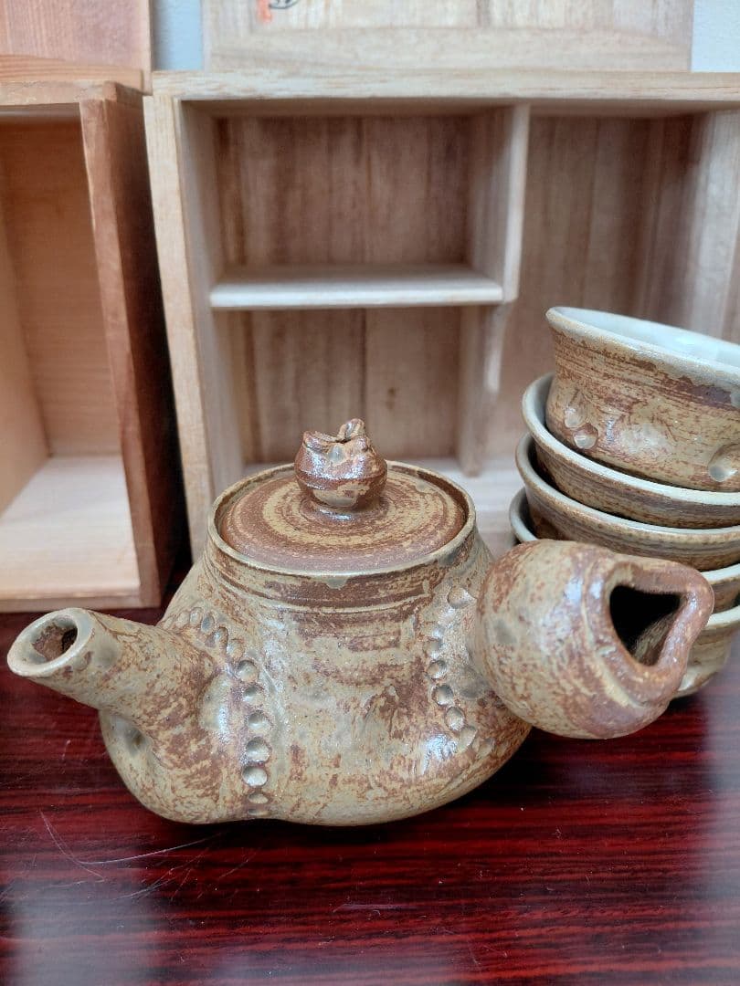 布志名焼 八世 土屋善史郎&萬古焼 翠涛園 石？作 煎茶道具 茶道具