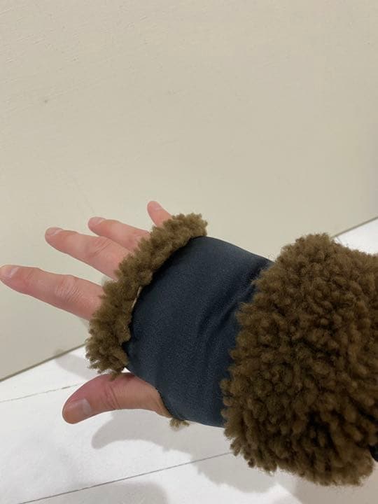 最初期　マルジェラ 05AW オープングローブ　手袋　ボア　シルク