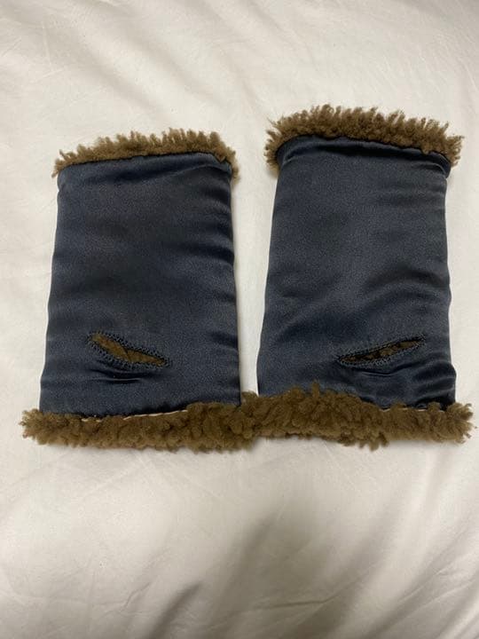 最初期　マルジェラ 05AW オープングローブ　手袋　ボア　シルク