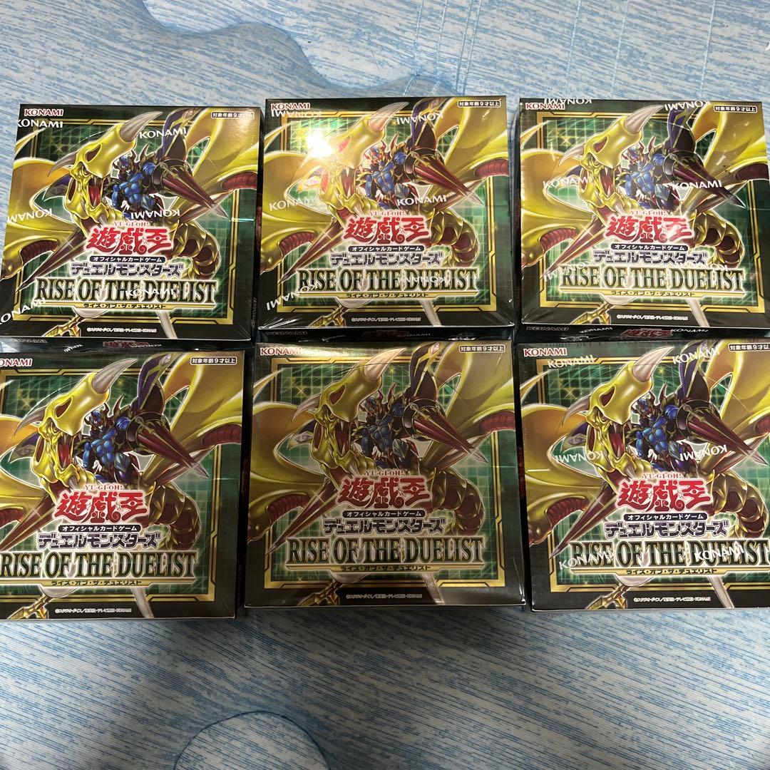 遊戯王 ライズオブザデュエリストシュリンク付き6box