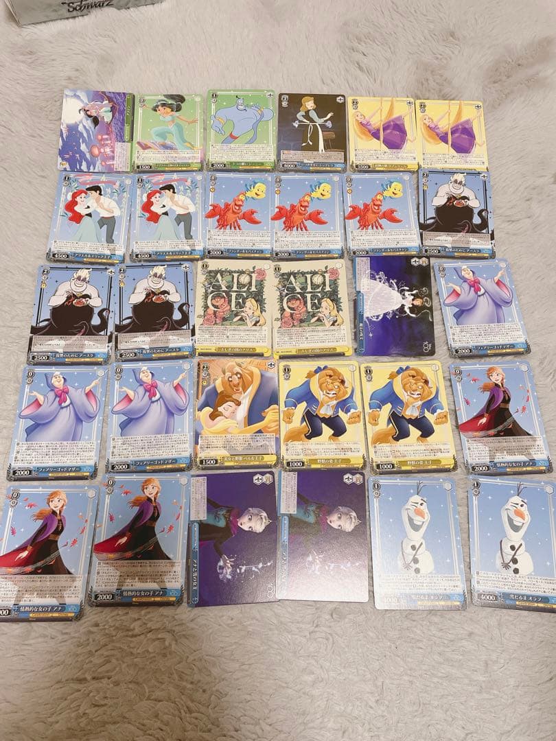 ディズニー　ヴァイスシュヴァルツ 100 周年　まとめ売り140枚ラメ入りカード