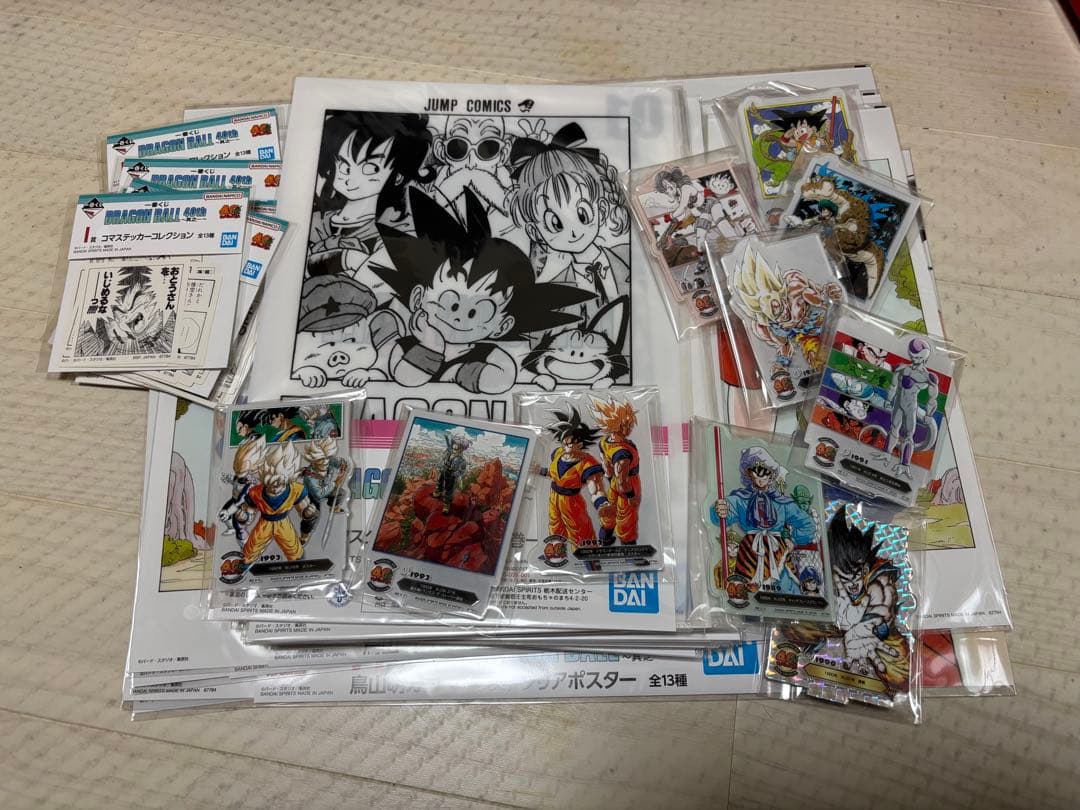 ドラゴンボール一番くじ40th☆アクレクト☆ファイル☆ボード40点セット☆