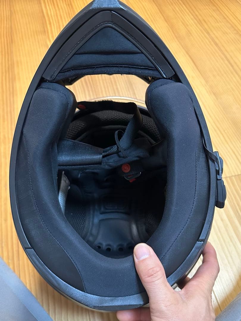 AGV フルフェイスヘルメット Lサイズマットブラックとコミネグローブセット